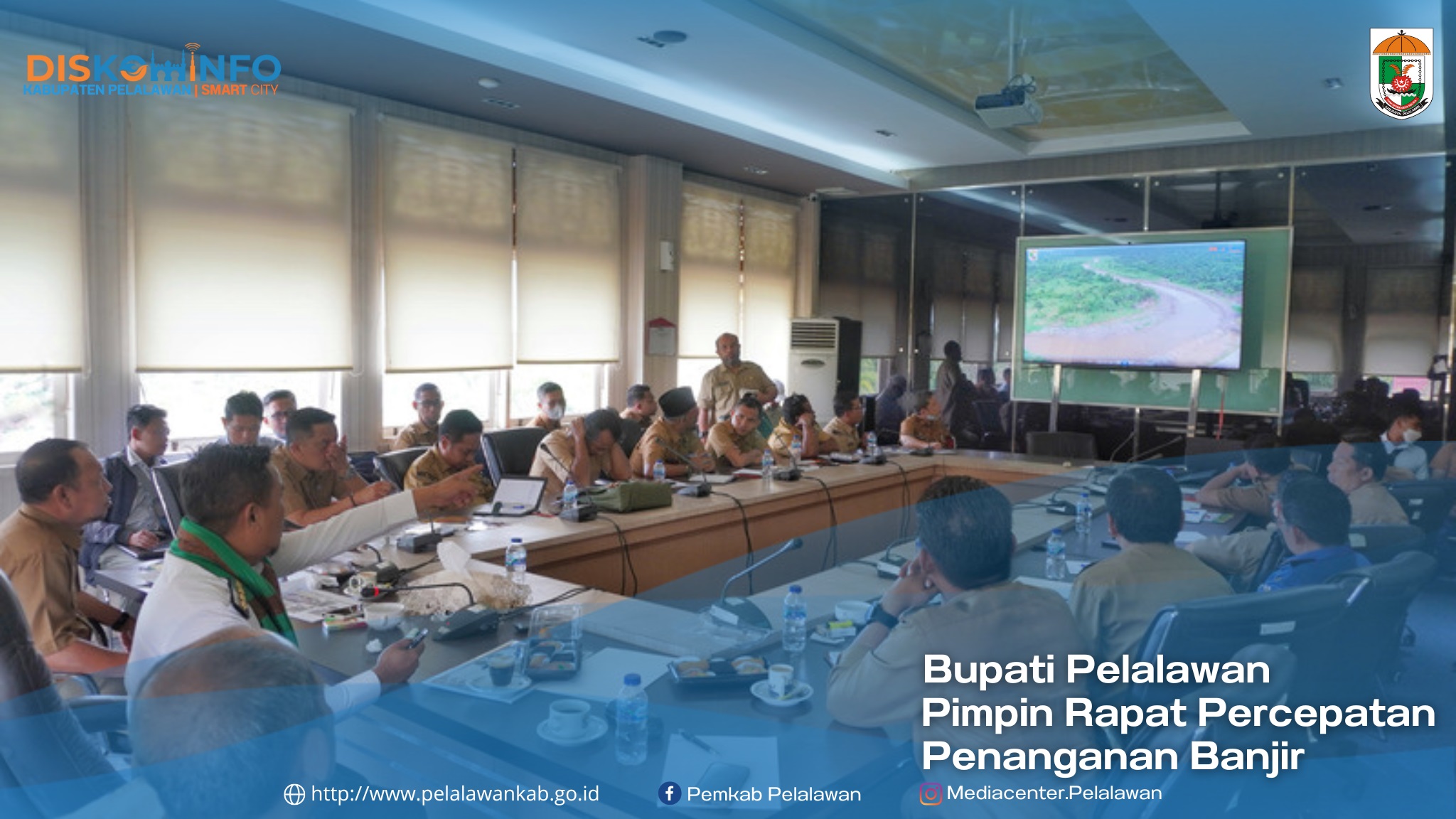 You are currently viewing Bupati Pelalawan Pimpin Rapat Percepatan Penanganan Banjir