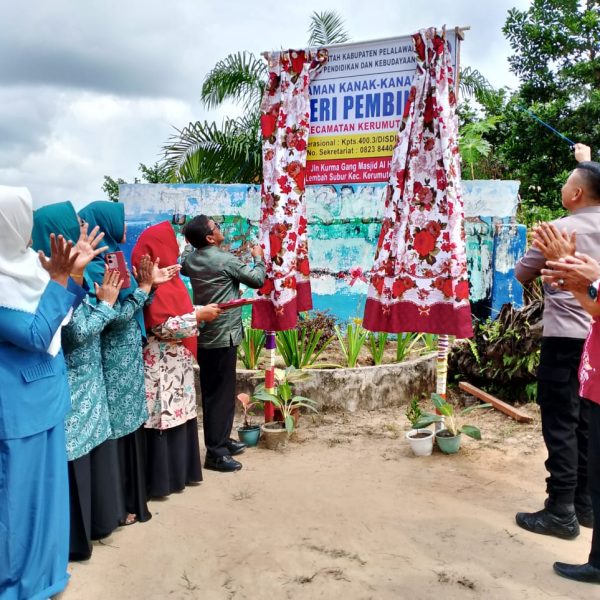 Camat Kerumutan Resmikan TK Negeri Pembina 2