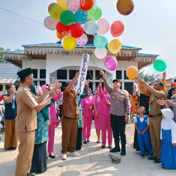 Lindungi Anak-Anak Dari Polio, Puskesmas Kerumutan Launching Pencanangan PIN Polio Serentak Tahun 2024