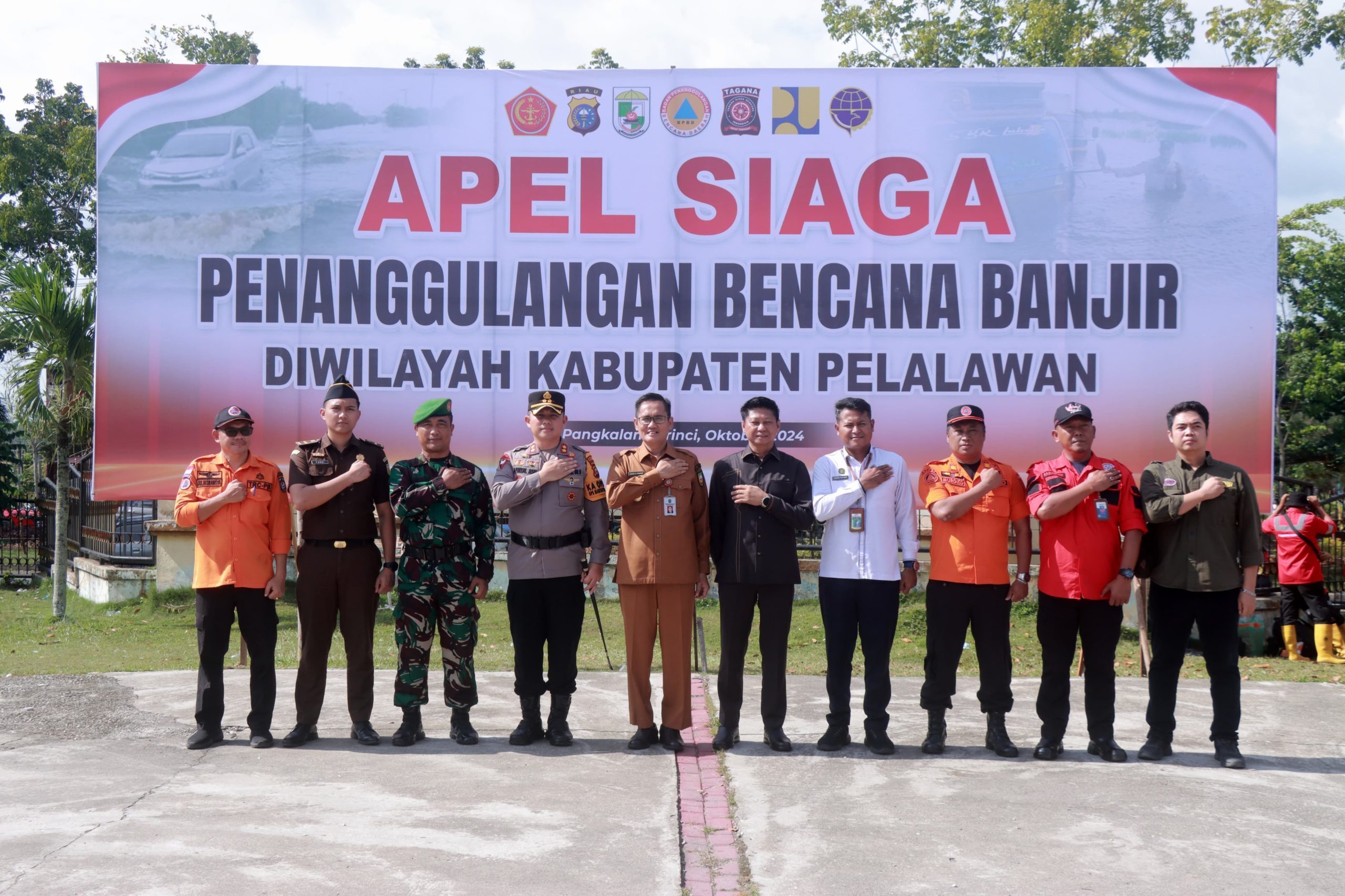 You are currently viewing Pimpin Apel Siaga Penanggulangan Bencana Banjir Tahun 2024, Pjs. Bupati Pelalawan Tekankan Pentingnya Kolaborasi Seluruh Stakeholder