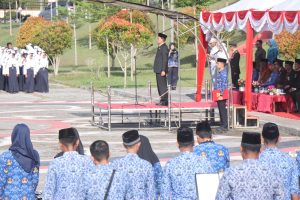 Read more about the article Pjs. Bupati Pelalawan Pimpin Upacara Peringatan Hari Pahlawan Ke-65 Tahun 2024