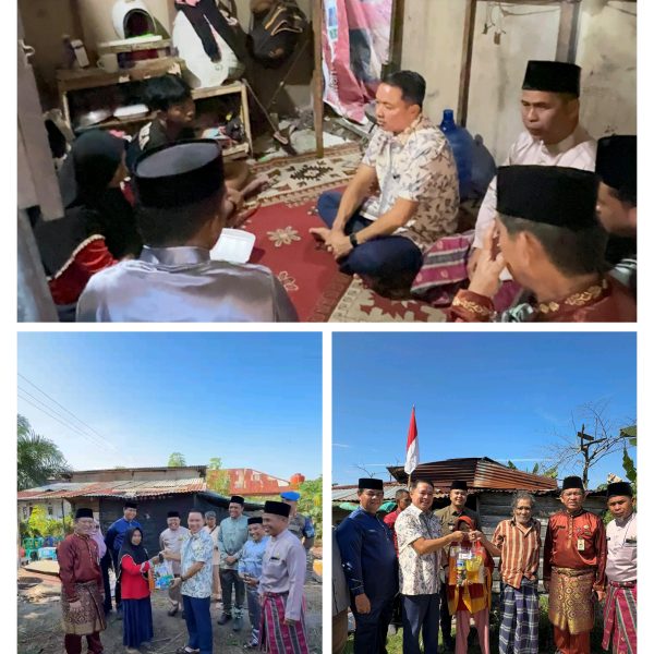 Wakil Bupati Pelalawan Kunjungi Warga Kurang Mampu, Berikan Bantuan Modal Usaha dan Sembako