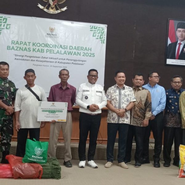 Bupati Zukri Buka Rakorda BAZNAS Kabupaten Pelalawan 2025