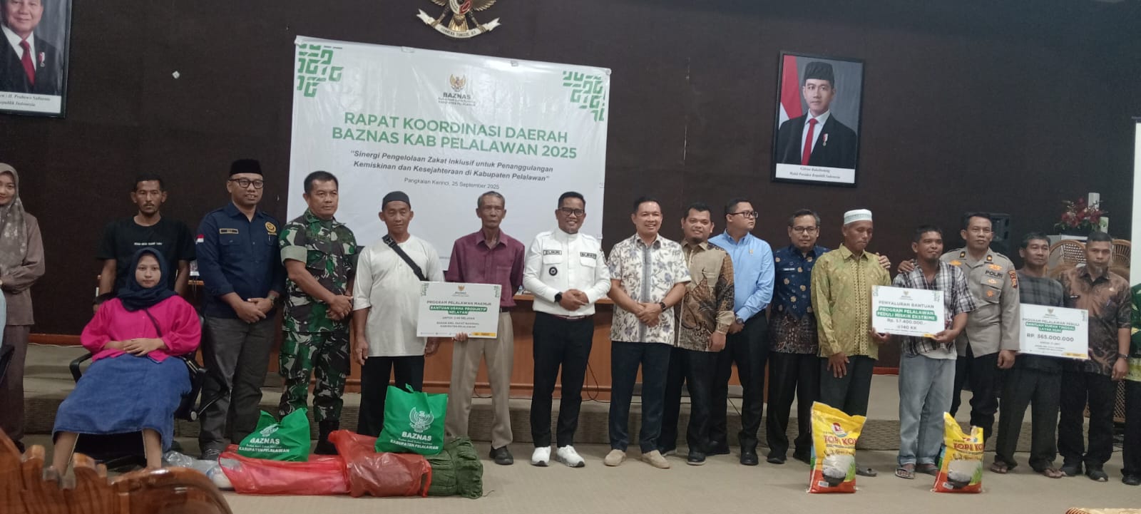 You are currently viewing Bupati Zukri Buka Rakorda BAZNAS Kabupaten Pelalawan 2025