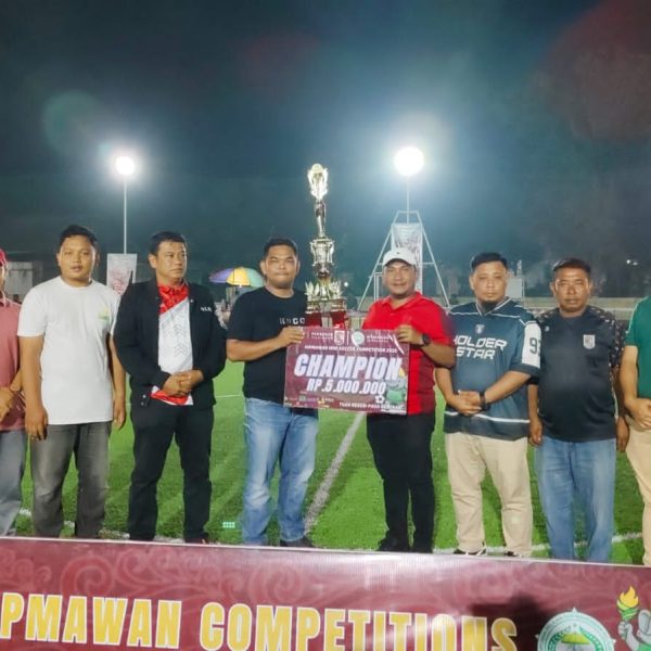 Turnamen Mini Soccer Pada Turnamen Hipmawan Competition Resmi Di tutup; Tim Family Aidan berhasil Raih Juara.