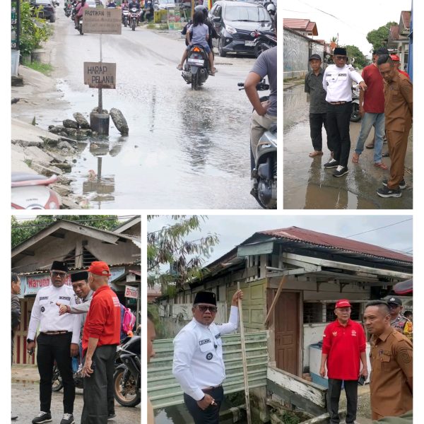Bupati Pelalawan Tinjau Drainase Di Jalan Ade Irma Suryani/BTN Lama