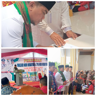 You are currently viewing Resmikan Masjid dan TPA, Bupati Zukri Minta Masyarakat Sampaikan Keluhan Melalui Klik Pelalawan