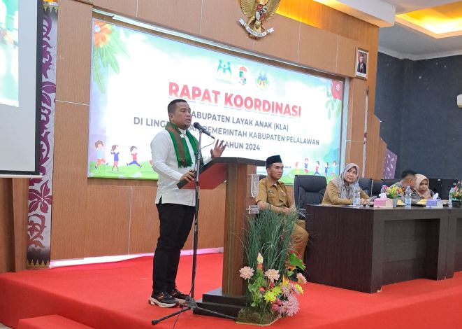 You are currently viewing Bupati H Zukri Buka Rakor Kota Layak Anak Tahun 2024