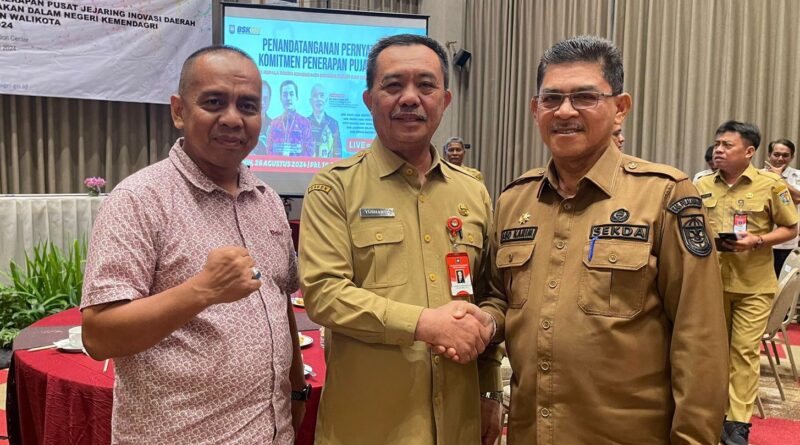 Read more about the article Sekdakab Pelalawan Hadiri Penandatanganan Komitmen Penerapan Pusat Jejaring Inovasi Daerah