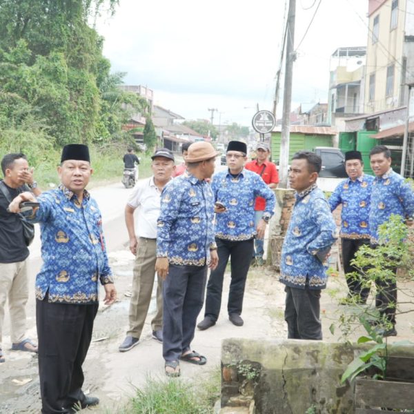 Antisipasi Musim Penghujan, Tim Satgas Penanganan Banjir Pelalawan Tinjau Drainase BTN Lama