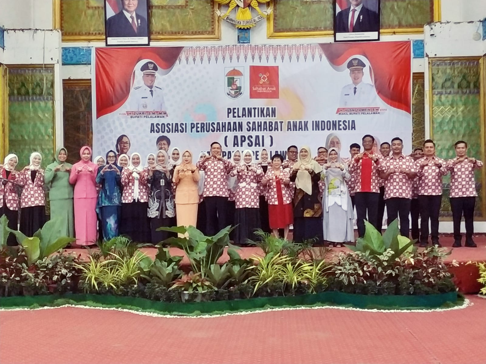 You are currently viewing Wakil Bupati Hadiri Pelantikan APSAI Pelalawan, Targetkan 3 Besar Kabupaten Layak Anak di Riau