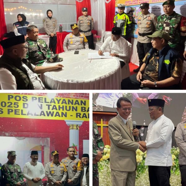 Bupati Pelalawan Laksanakan Patroli Malam Perayaan Natal 2025