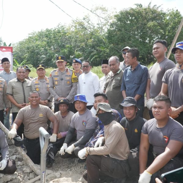 Bupati Pelalawan Apresiasi Polri Bangun Jembatan Merah Putih Presisi