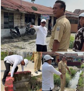 Read more about the article Bupati Pelalawan Tinjau Drainase di Pangkalan Kerinci, Instruksikan Normalisasi dan Penanganan Menyeluruh